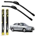 KyloXtreme Perfect Fitting Frameless Windshield 100% Scratch Proof Cleaning Water Repellant Silicon Wiper Blades Suitable for Accent D 20,P 18 (Set of 2)