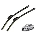 Kylo Perfect Fitting Frameless Windshield 100% Scratch Proof Cleaning Water Repellant Silicon Wiper Blades Suitable for Skoda Octavia (Set of 2)