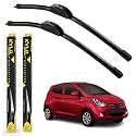 KyloXtreme Perfect Fitting Frameless Windshield 100% Scratch Proof Cleaning Water Repellant Silicon Wiper Blades Suitable for Hundai EON D 22,P 14 (Set of 2)