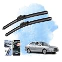 Kylo Perfect Fitting Frameless Windshield 100% Scratch Proof Cleaning Water Repellant Silicon Wiper Blades Suitable for Accent D 20,P 18 (Set of 2)