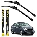 KyloXtreme Perfect Fitting Frameless Windshield 100% Scratch Proof Cleaning Water Repellant Silicon Wiper Blades Suitable for HYUNDAI XCENT D 22,P 16 (Set of 2)