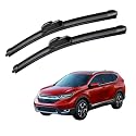 KyloXtreme Perfect Fitting Frameless Windshield 100% Scratch Proof Cleaning Water Repellant Silicon Wiper Blades Suitable for CR-V D 21,P 20 (Set of 2)