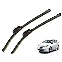 Kylo Perfect Fitting Frameless Windshield 100% Scratch Proof Cleaning Water Repellant Silicon Wiper Blades Suitable for ASTRA D 24,P 16 (Set of 2)