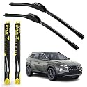 KyloXtreme Perfect Fitting Frameless Windshield 100% Scratch Proof Cleaning Water Repellant Silicon Wiper Blades Suitable for HYUNDAI TUCSON D 26,P 16 (Set of 2)