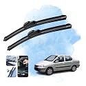 KyloXtreme Perfect Fitting Frameless Windshield 100% Scratch Proof Cleaning Water Repellant Silicon Wiper Blades Suitable for Tata Indigo (Driver Side - 24", Passenger Side - 17") (Set of 2)