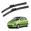 KyloXtreme Perfect Fitting Frameless Windshield 100% Scratch Proof Cleaning Water Repellant Silicon Wiper Blades Suitable for SPARK D 22,P 14 (Set of 2)