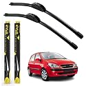 KyloXtreme Perfect Fitting Frameless Windshield 100% Scratch Proof Cleaning Water Repellant Silicon Wiper Blades Suitable for GETZ D 22,P 14 (Set of 2)