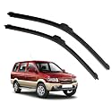 KyloXtreme Perfect Fitting Frameless Windshield 100% Scratch Proof Cleaning Water Repellant Silicon Wiper Blades Suitable for Tavera D 22,P 16 (Set of 2)