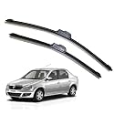 KyloXtreme Perfect Fitting Frameless Windshield 100% Scratch Proof Cleaning Water Repellant Silicon Wiper Blades Suitable for MAHINDRA LOGAN D 20,P 20 (Set of 2)