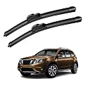 KyloXtreme Perfect Fitting Frameless Windshield 100% Scratch Proof Cleaning Water Repellant Silicon Wiper Blades Suitable for NISSAN TERRANO D 20,P 20 (Set of 2)