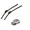 Kylo Perfect Fitting Frameless Windshield 100% Scratch Proof Cleaning Water Repellant Silicon Wiper Blades Suitable for SKODA RAPID D 20,P 18 (Set of 2)