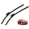 KyloXtreme Perfect Fitting Frameless Windshield 100% Scratch Proof Cleaning Water Repellant Silicon Wiper Blades Suitable for Hundai Verna D 22,P 16 (Set of 2)