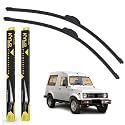 KyloXtreme Perfect Fitting Frameless Windshield 100% Scratch Proof Cleaning Water Repellant Silicon Wiper Blades Suitable for MARUTI SUZUKI GYPSY D 12,P 12 (Set of 2)