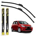 KyloXtreme Perfect Fitting Frameless Windshield 100% Scratch Proof Cleaning Water Repellant Silicon Wiper Blades Suitable for MARUTI SUZUKI CELERIO D 21,P 14 (Set of 2)