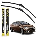 KyloXtreme Perfect Fitting Frameless Windshield 100% Scratch Proof Cleaning Water Repellant Silicon Wiper Blades Suitable for Maruti Suzuki Ciaz D 24,P 16 (Set of 2)