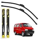 KyloXtreme Perfect Fitting Frameless Windshield 100% Scratch Proof Cleaning Water Repellant Silicon Wiper Blades Suitable for MARUTI SUZUKI EECO D 16,P 16 (Set of 2)