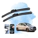 KyloXtreme Perfect Fitting Frameless Windshield 100% Scratch Proof Cleaning Water Repellant Silicon Wiper Blades Suitable for Figo D 22,P 16 (Set of 2)