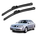 KyloXtreme Perfect Fitting Frameless Windshield 100% Scratch Proof Cleaning Water Repellant Silicon Wiper Blades Suitable for OPTRA D 22,P 19 (Set of 2)