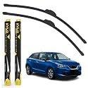 KyloXtreme Perfect Fitting Frameless Windshield 100% Scratch Proof Cleaning Water Repellant Silicon Wiper Blades Suitable for MARUTI BALENO D 21,P 18 (Set of 2)