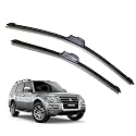 KyloXtreme Perfect Fitting Frameless Windshield 100% Scratch Proof Cleaning Water Repellant Silicon Wiper Blades Suitable for Pajero (Set of 2)