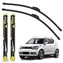 KyloXtreme Perfect Fitting Frameless Windshield 100% Scratch Proof Cleaning Water Repellant Silicon Wiper Blades Suitable for MARUTI SUZUKI IGNIS D 21,P 18 (Set of 2)