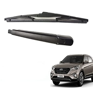 kyloxtreme rear windshield wiper arm and blade set kit  dickydiggi arm and blade set  back wiper kit - replacement for creta 1st gen 2015-2020