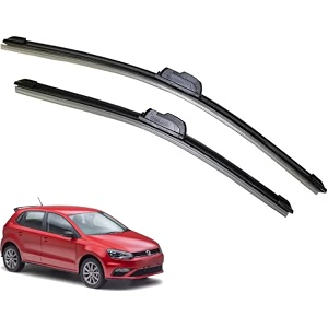 kyloxtreme silcon wiper blades for polo perfect fitting frameless windshield 100 scratch proof cleaning water repellant silicon wiper blades suitable for polo d 24p 16 set of 2