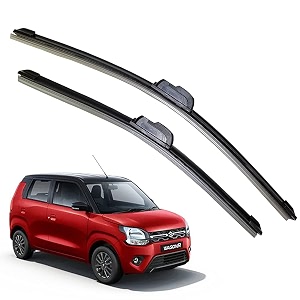kyloxtreme windshield wiper blades for maruti new wagon r  set of 2 driver side 2034 passenger side 1634  durable precision fit for optimal visibility