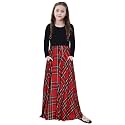 KYMIDY Girls Buffalo Check Plaid Long Sleeve