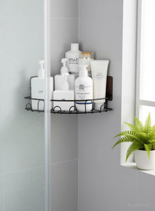KYMIO Wall Mount Bathroom Corner Shelf Rack