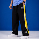 Kynetic Colorblock Men Yellow Black Track Pants