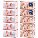 KYODOLED 10-Pack Clear Moving Bags Heavy Duty Extra Large, Storage Totes