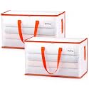KYODOLED 2-Pack Clear Moving Bags Heavy Duty Extra Large, Storage Totes