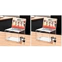 KYODOLED Clear Donation Box With Lock &amp; Slot, Acrylic Raffle Box &amp; Tip Jar (Pack of 2)