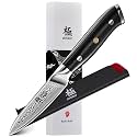 KYOKU Paring Knife - 3.5" - Shogun Series - Japanese Style VG10 Steel Core Damascus Blade - with Sheath & Case