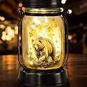 kyoryuger Bear Gifts for Women/Men Bear Lovers Solar Lantern Mom Birthday, Mothers Day, Solar Garden Decoration Outside for Yard, Patio,Backyard,Porch, Torches