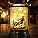 kyoryuger Belgian Malinois Dog Gifts for Women/Men Belgian Malinois Solar Lanterns Birthday Dog Lovers Lantern Pet Loss Dog Memorial Lights Solar Garden Decor Yard, Patio,Backyard,Porch Torches Light