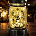 kyoryuger Hummingbird Gifts for Women/Mom/Grandma Hummingbird Solar Lanterns Mom Birthday Bird Lovers Lantern Birds Lights Solar Garden Decoration for Yard, Patio,Porch Torches, Home Decor
