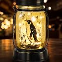 kyoryuger Penguin Gifts for Women/Men Penguin Solar Lanterns Mom Birthday Animal Lovers Lantern Animal Memorial Lights Solar Garden Decoration for Yard, Patio,Backyard,Porch Torches