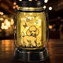 kyoryuger Poodle Gifts for Women/Men, Poodle Solar Lanterns Dog Mom Birthday, Dog Lovers Lantern, Pet Loss Pet Memorial Lights, Solar Garden Decoration Outside for Yard, Patio,Backyard,Porch
