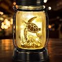 kyoryuger Sea Turtle Gifts for Women/Men Turtle Lovers Solar Lantern Mom Birthday, Mothers Day, Solar Garden Decoration Outside for Yard, Patio,Backyard,Porch
