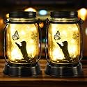 kyoryuger Solar Dog Lantern 2PACK Dog Lover Gifts for Women Mom Grandma Unique Dog Mom Gifts for Dog Lovers Decorative Dog Memory Lanterns for Yard Lawn Patio Landscape Garden Decor