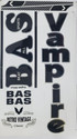 Kyrios BAS Retro Vintage Cricket Bat Sticker With Glossy Look Self Adhesive Bat Sticker