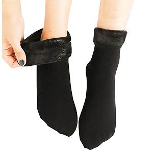 kyron fashions womens thumb cut velvet socks very hot fleece velour material