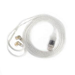 kz type-c upgrade cable for iem in ear monitor 4 core oxygen free silver-plated cable with built-in dac chip in type-c nickle plated plug amp 075 2pin connector