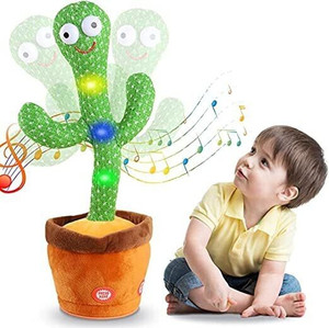 kzed kids dancing talking cactus toys for baby boys and girls 120 songs for baby green