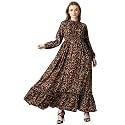 KZULLY Floral Printed Maxi Dresses for