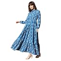 KZULLY Floral Printed Maxi Dresses for