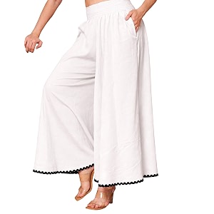 KZULLY Palazzo for Women Solid
