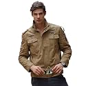 L39MONTE Imported Casual Cotton Military Stand Collar